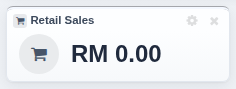 A newly added Retail Sales widget on the sheet